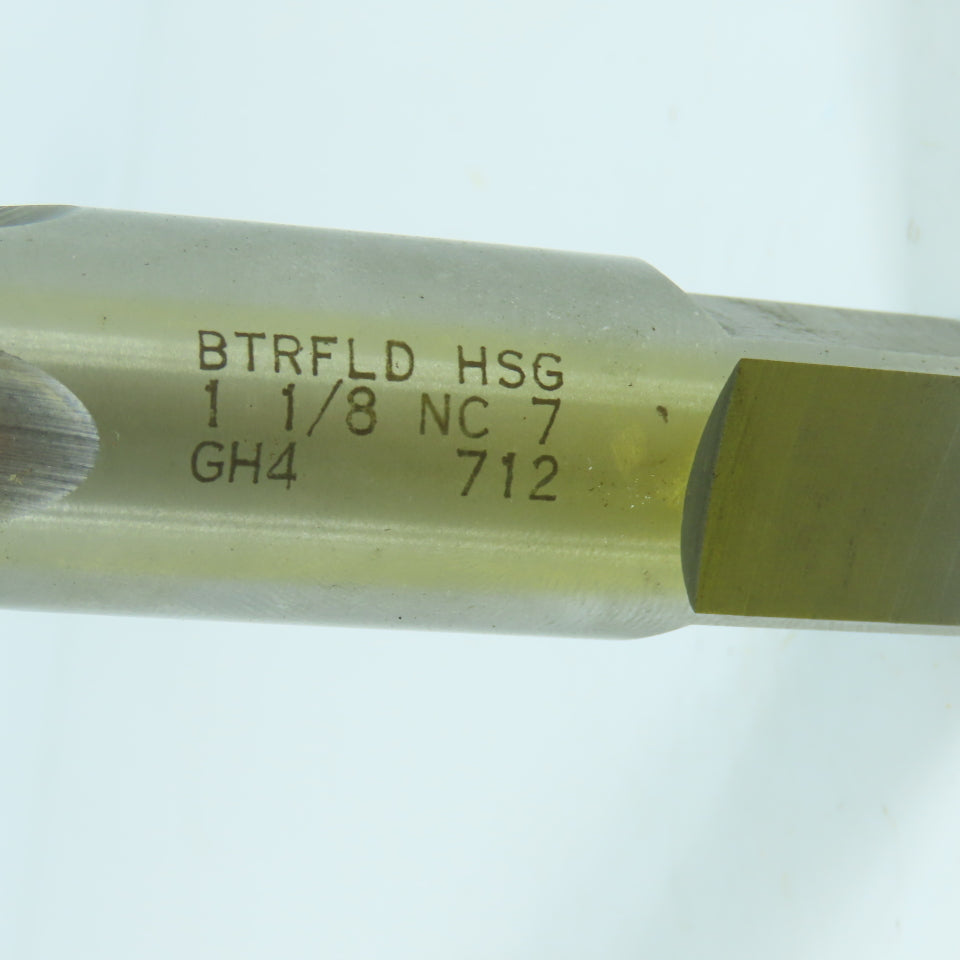 Butterfield 1-1/8"-7 NC HSG 4-Flute Straight Taper Tap 5-1/2" OAL USA