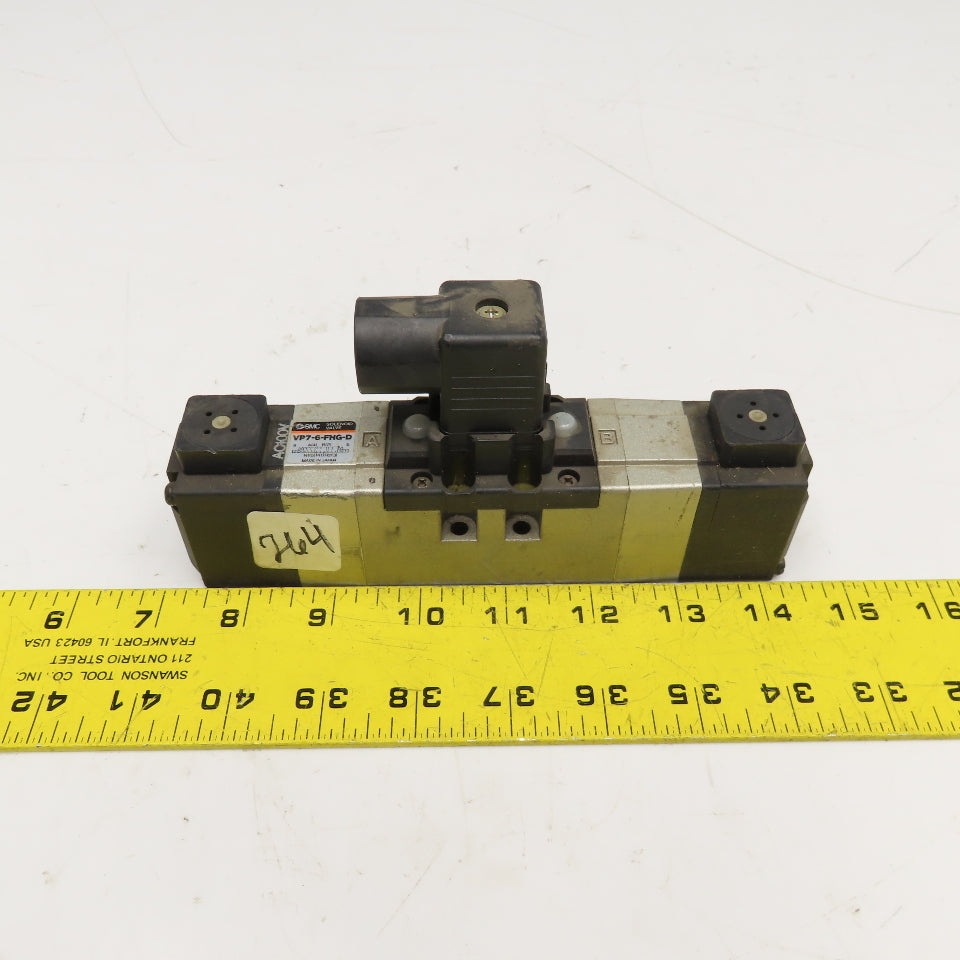 SMC VP7-6-FHG-D 5/3 Position Closed Center Pneumatic Solenoid Valve 100V Coil