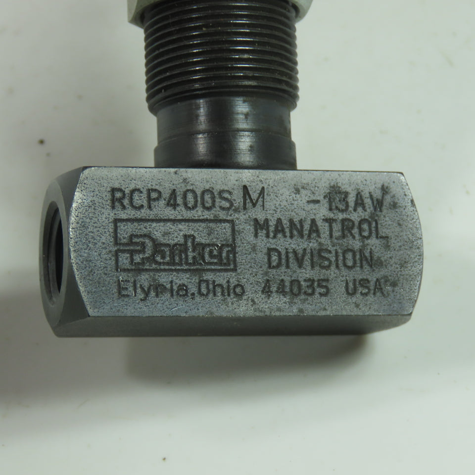 Parker RCP400S 3000PSI Flow Pressure Control Valve 0.25GPM 1/4" NPT