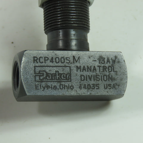 Parker RCP400S 3000PSI Flow Pressure Control Valve 0.25GPM 1/4" NPT