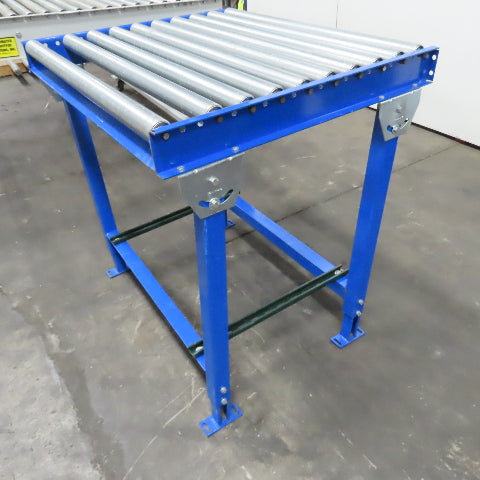 36" x 31" L Gravity Roller Conveyor Section 34" BF 1.9" OD 38" H Adjustable