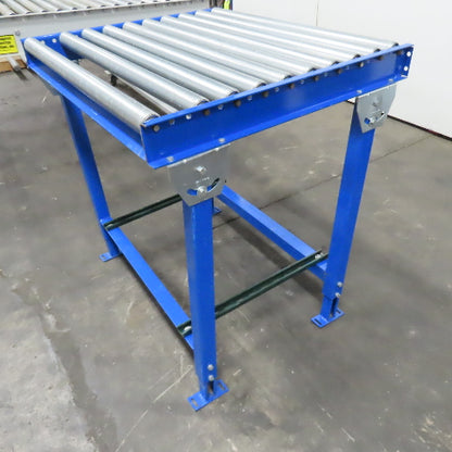 36" x 31" L Gravity Roller Conveyor Section 34" BF 1.9" OD 38" H Adjustable