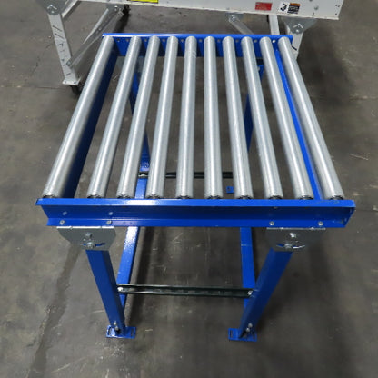 36" x 31" L Gravity Roller Conveyor Section 34" BF 1.9" OD 38" H Adjustable