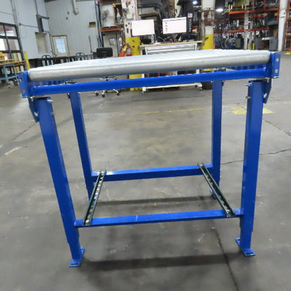 36" x 31" L Gravity Roller Conveyor Section 34" BF 1.9" OD 38" H Adjustable