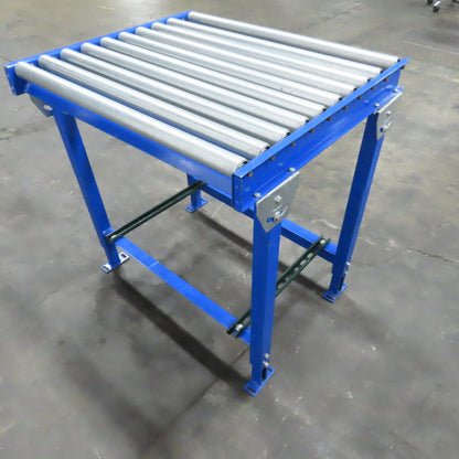 36" x 31" L Gravity Roller Conveyor Section 34" BF 1.9" OD 38" H Adjustable