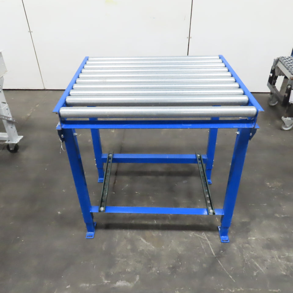 36" x 31" L Gravity Roller Conveyor Section 34" BF 1.9" OD 38" H Adjustable