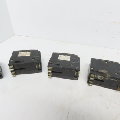 Square D QO Circuit Beakers 2 Pole 15A 30A 40A 70A & 100A Lot of 7