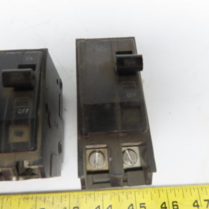 Square D QO Circuit Beakers 2 Pole 15A 30A 40A 70A & 100A Lot of 7