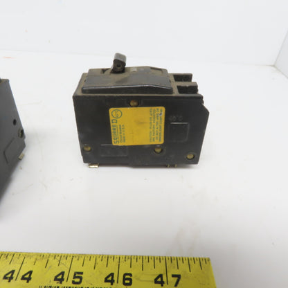 Square D QO Circuit Beakers 2 Pole 15A 30A 40A 70A & 100A Lot of 7