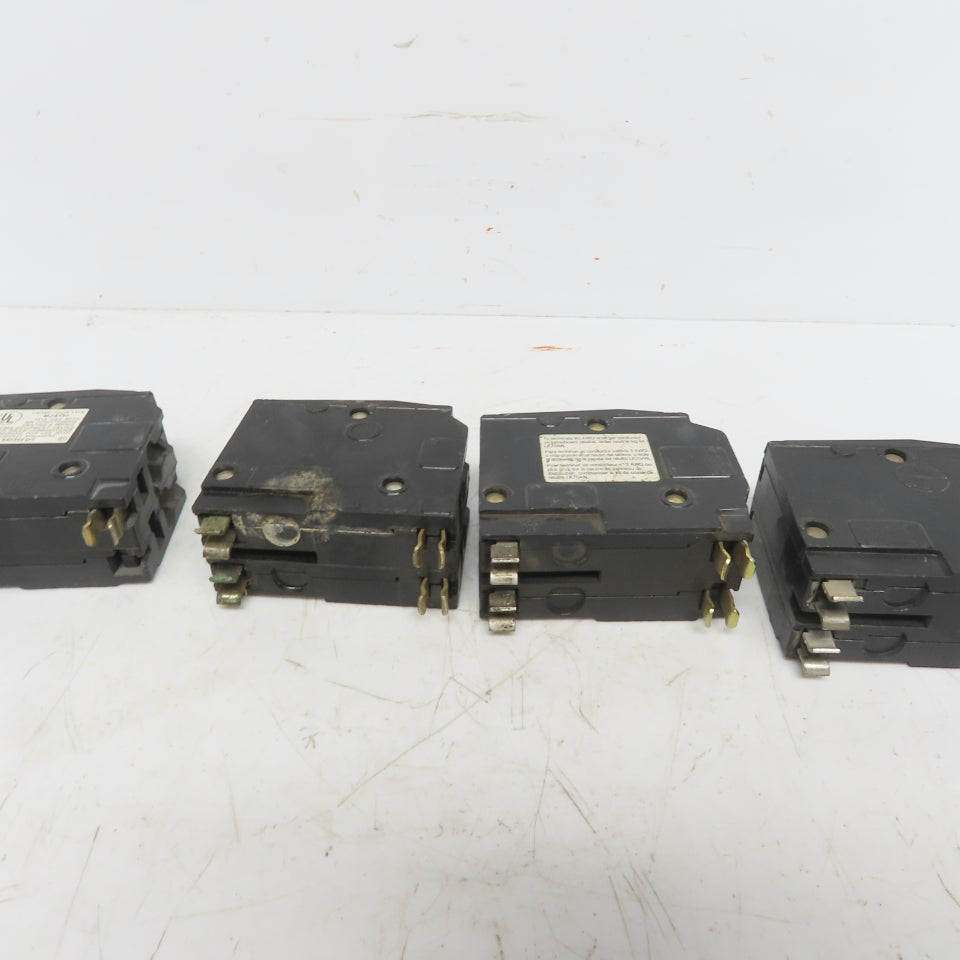Square D QO Circuit Beakers 2 Pole 15A 30A 40A 70A & 100A Lot of 7
