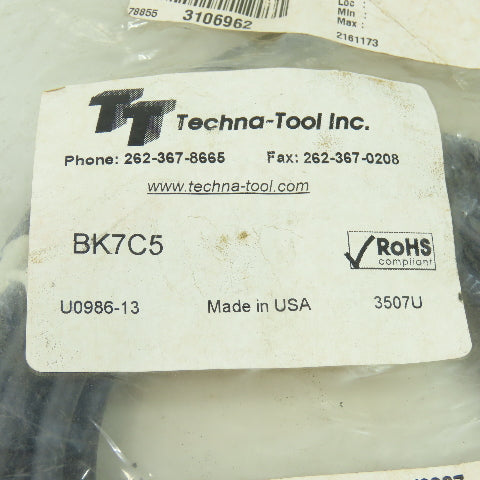 Techna-Tools BK7C5 8-Pin Female 6-Pin Male Cordset Cable 5-Meter