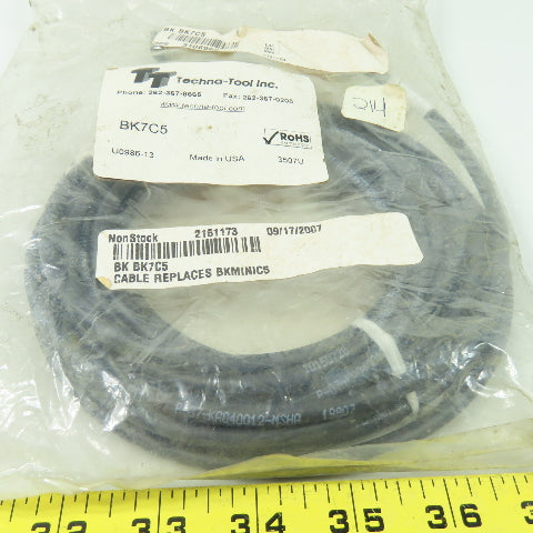 Techna-Tools BK7C5 8-Pin Female 6-Pin Male Cordset Cable 5-Meter