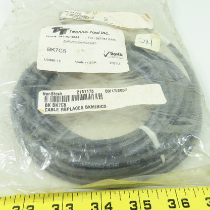 Techna-Tools BK7C5 8-Pin Female 6-Pin Male Cordset Cable 5-Meter