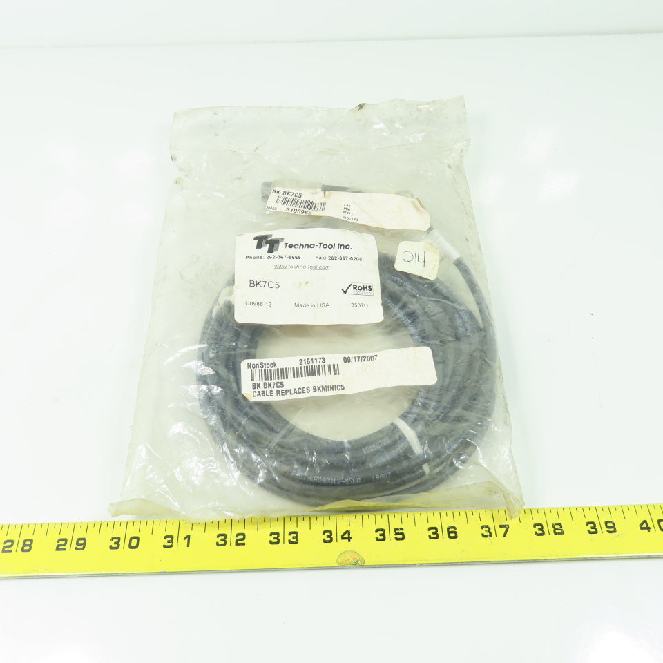 Techna-Tools BK7C5 8-Pin Female 6-Pin Male Cordset Cable 5-Meter