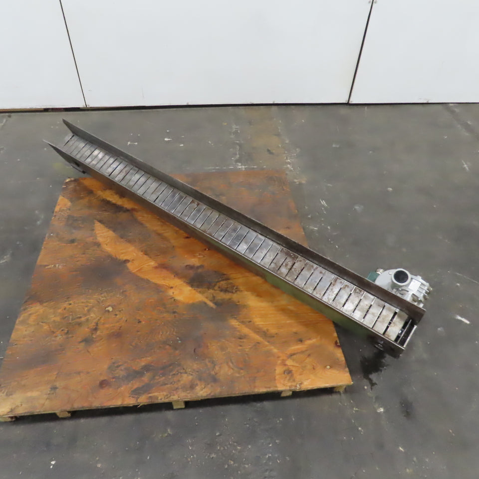 4-1/2" x 74" Long Table Top Powered Small Parts Conveyor 230-480V 3Ph 90FPM