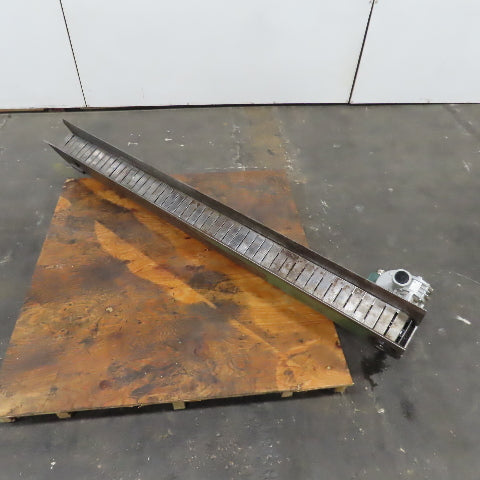 4-1/2" x 74" Long Table Top Powered Small Parts Conveyor 230-480V 3Ph 90FPM
