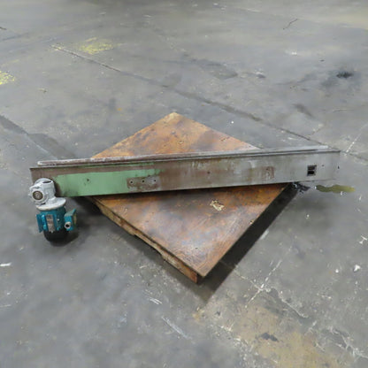 4-1/2" x 74" Long Table Top Powered Small Parts Conveyor 230-480V 3Ph 90FPM