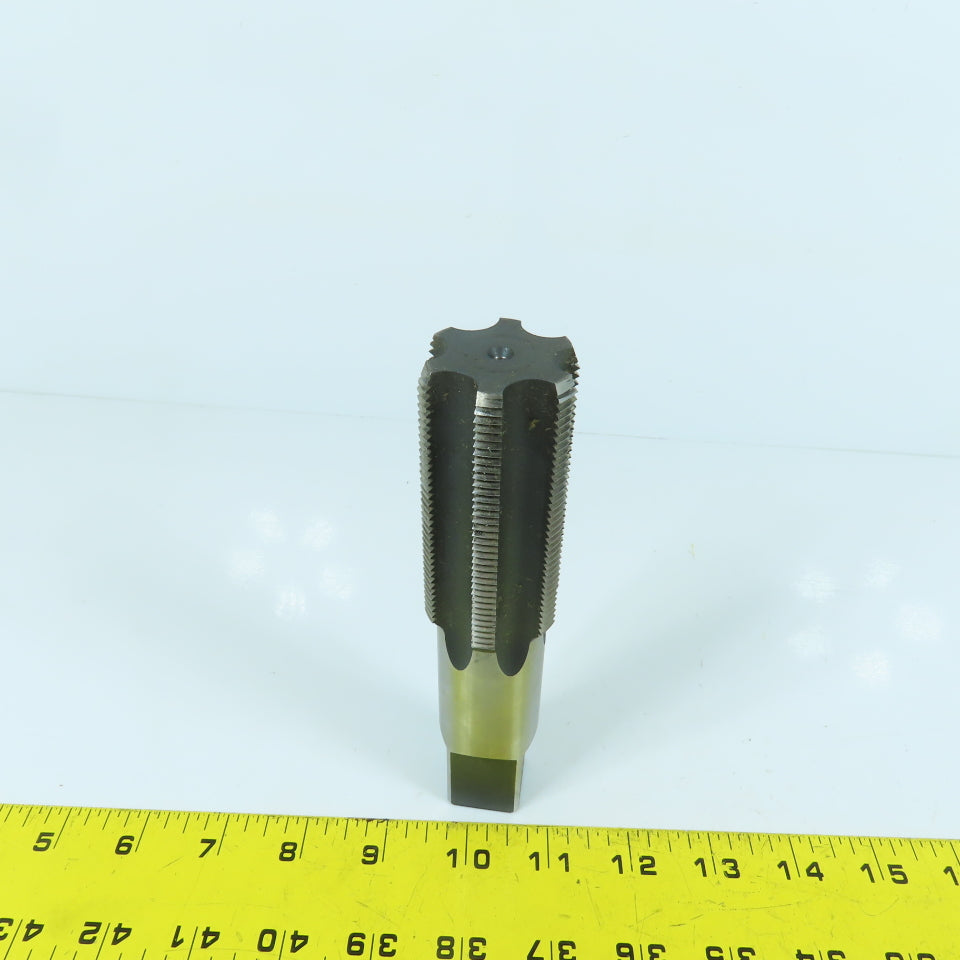 1-1/2"-12 NF HS 6-Flute Straight Bottoming Tap 6-3/8" OAL 15/16" Shank USA