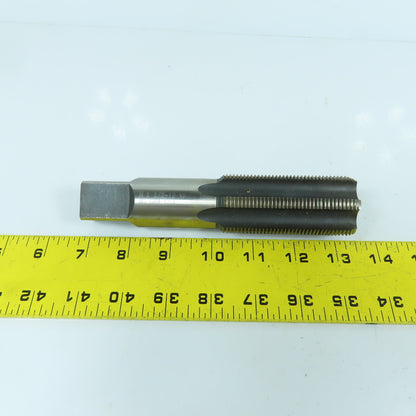 1-1/2"-12 NF HS 6-Flute Straight Bottoming Tap 6-3/8" OAL 15/16" Shank USA
