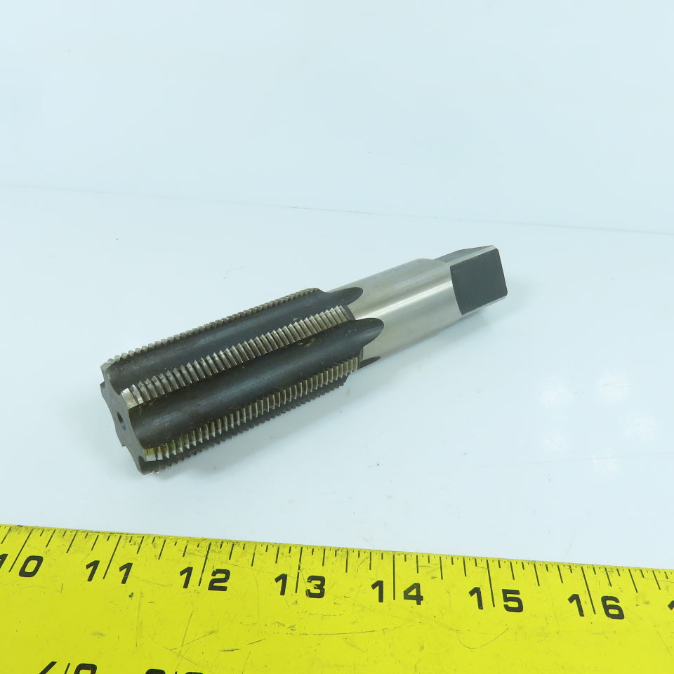 1-1/2"-12 NF HS 6-Flute Straight Bottoming Tap 6-3/8" OAL 15/16" Shank USA