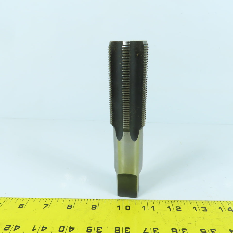 1-1/2"-12 NF HS 6-Flute Straight Bottoming Tap 6-3/8" OAL 15/16" Shank USA