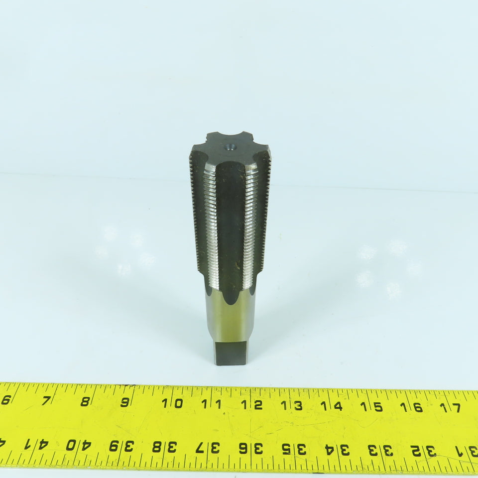 1-1/2"-12 NF HS 6-Flute Straight Bottoming Tap 6-3/8" OAL 15/16" Shank USA