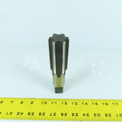 1-1/2"-12 NF HS 6-Flute Straight Bottoming Tap 6-3/8" OAL 15/16" Shank USA