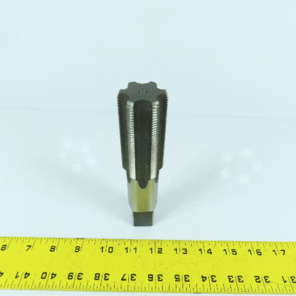 1-1/2"-12 NF HS 6-Flute Straight Bottoming Tap 6-3/8" OAL 15/16" Shank USA