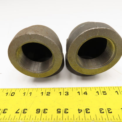1-1/2" Black Iron Class 300 Pipe Elbow 90° Lot Of 2