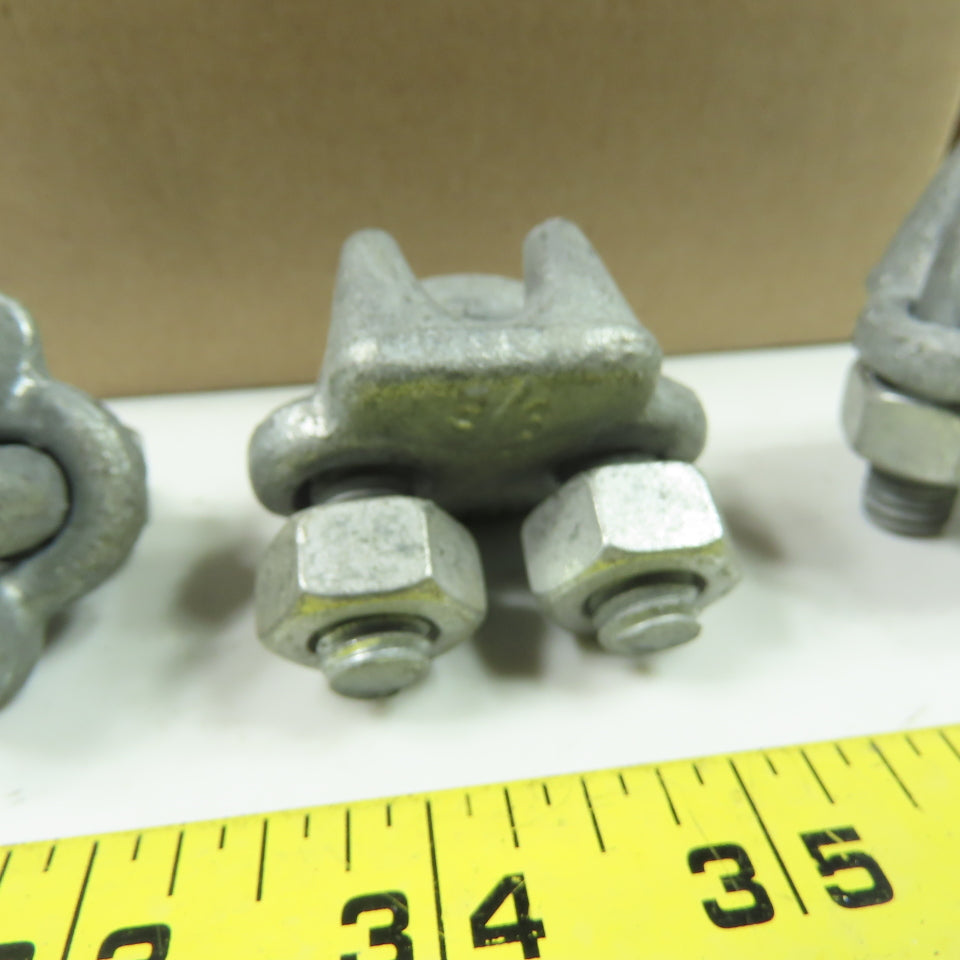 3/8" U-Bolt Wire Rope Cable Clamp Forged Lot Of 30