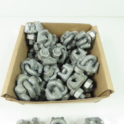 3/8" U-Bolt Wire Rope Cable Clamp Forged Lot Of 30