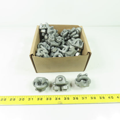3/8" U-Bolt Wire Rope Cable Clamp Forged Lot Of 30