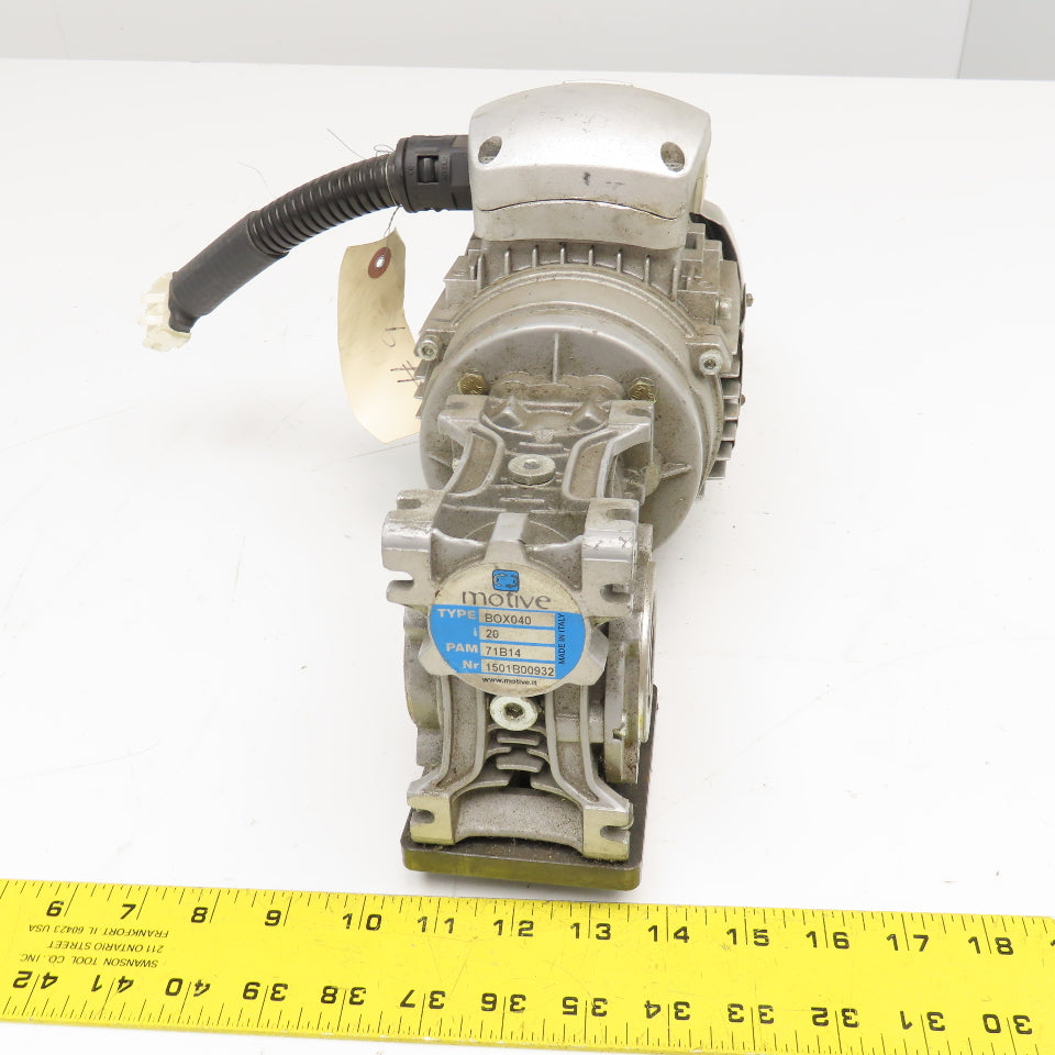 Motive 71A-4 20:1 Ratio 230-480V 50/60Hz .30Hz Right Angle Gear Motor