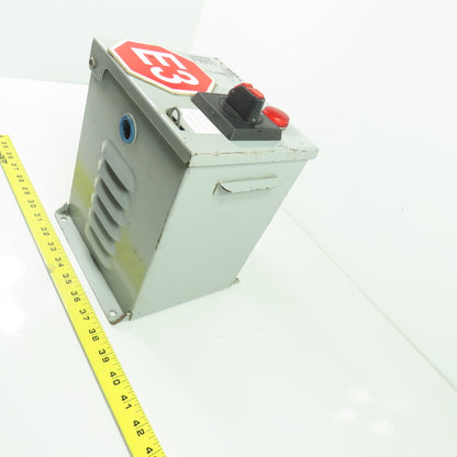 Daykin MDGTB-05 Transformer Disconnect Switch Pri 480V Sec 120V 8.3A VA 1000 1PH
