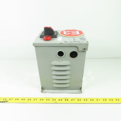 Daykin MDGTB-05 Transformer Disconnect Switch Pri 480V Sec 120V 8.3A VA 1000 1PH