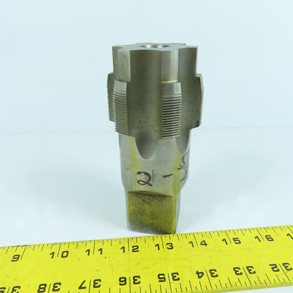 2-5/8-16 HS 6-Flute Straight Plug Tap 5-1/2" OAL 1-9/16" Shank Tap Length 2"