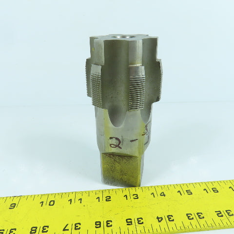 2-5/8-16 HS 6-Flute Straight Plug Tap 5-1/2" OAL 1-9/16" Shank Tap Length 2"