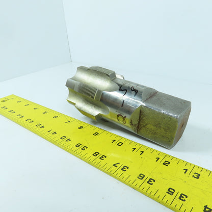2-5/8-16 HS 6-Flute Straight Plug Tap 5-1/2" OAL 1-9/16" Shank Tap Length 2"