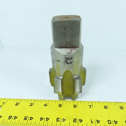 2-5/8-16 HS 6-Flute Straight Plug Tap 5-1/2" OAL 1-9/16" Shank Tap Length 2"