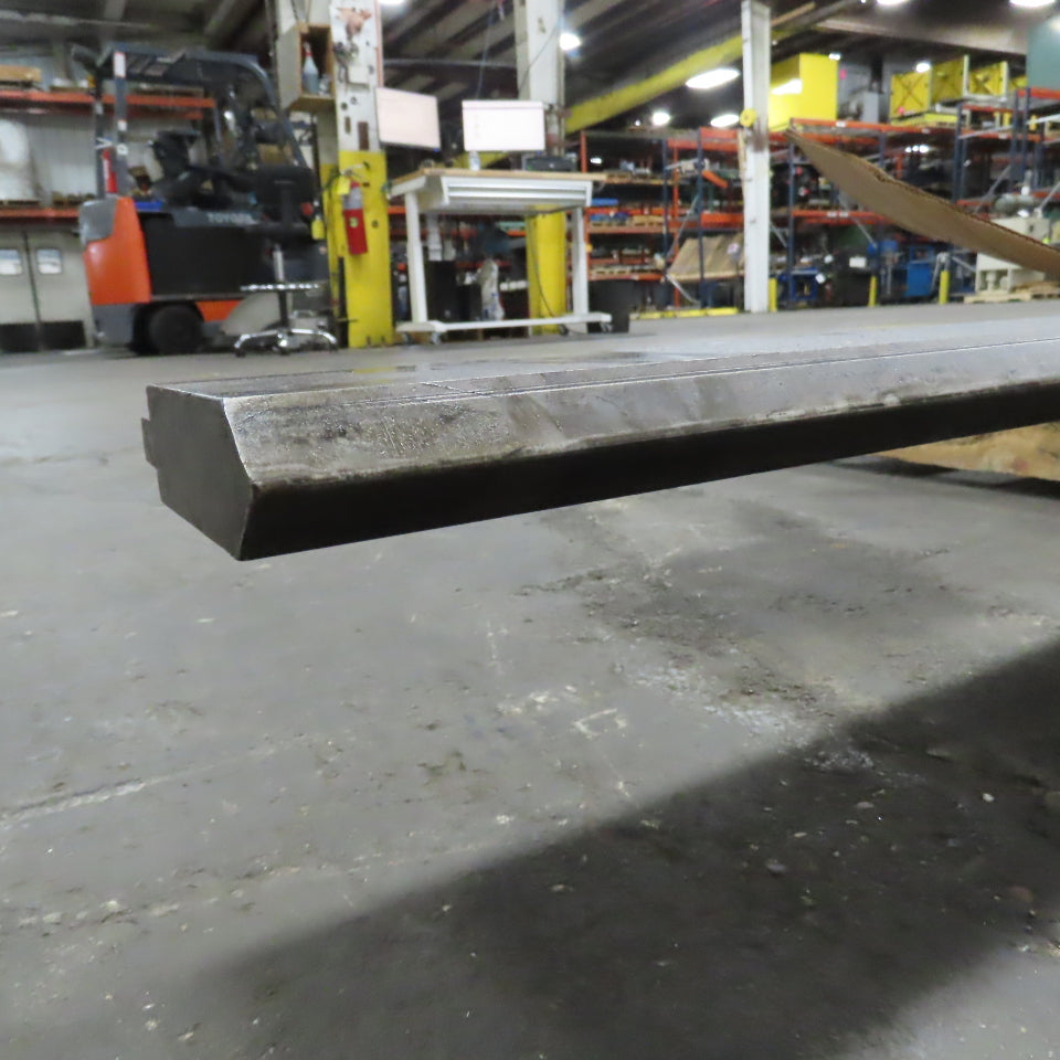 3-3/4" Press Brake 90° Angle V-Forming Punch 96-1/2" OAL 1-1/4" Thick 1/2" Tang