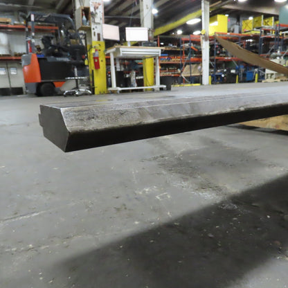 3-3/4" Press Brake 90° Angle V-Forming Punch 96-1/2" OAL 1-1/4" Thick 1/2" Tang