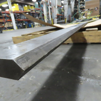 3-3/4" Press Brake 90° Angle V-Forming Punch 96-1/2" OAL 1-1/4" Thick 1/2" Tang