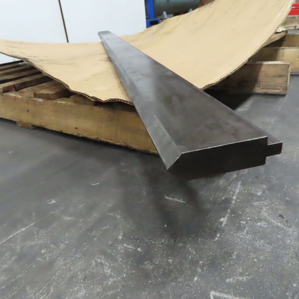 3-3/4" Press Brake 90° Angle V-Forming Punch 96-1/2" OAL 1-1/4" Thick 1/2" Tang