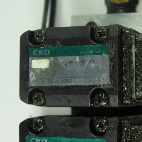 CKD GFAB41-X0511 Pneumatics Air Solenoid Valve Block Assembly 1/4" NPT