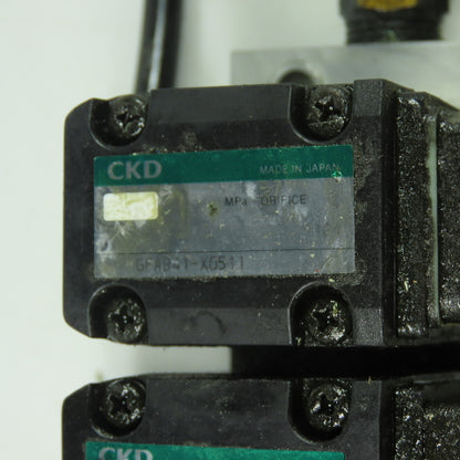 CKD GFAB41-X0511 Pneumatics Air Solenoid Valve Block Assembly 1/4" NPT