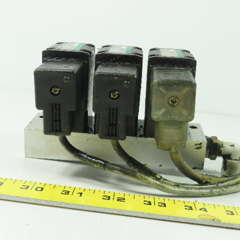 CKD GFAB41-X0511 Pneumatics Air Solenoid Valve Block Assembly 1/4" NPT
