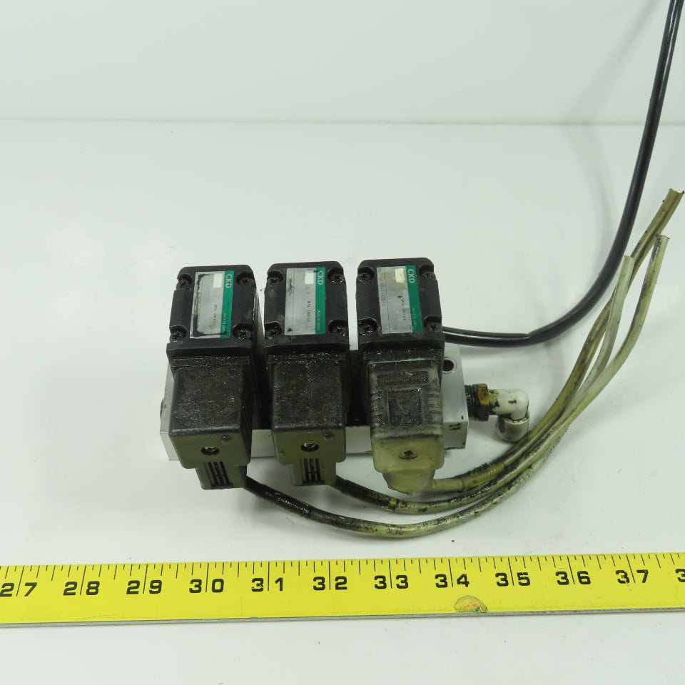 CKD GFAB41-X0511 Pneumatics Air Solenoid Valve Block Assembly 1/4" NPT