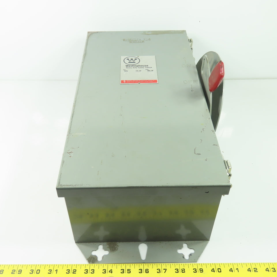 Westinghouse JHFN361 600VAC 3-Pole Fusible Safety Disconnect Switch 30A