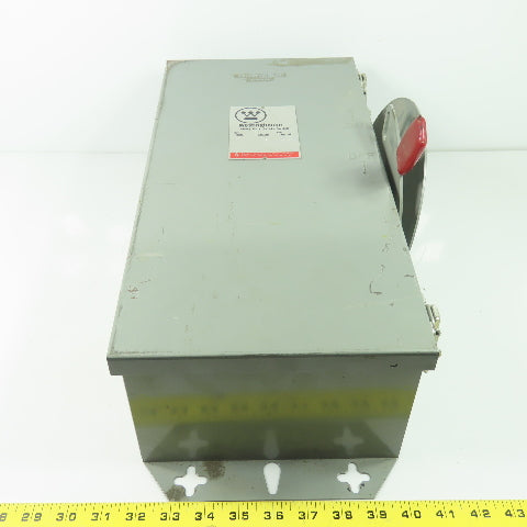 Westinghouse JHFN361 600VAC 3-Pole Fusible Safety Disconnect Switch 30A