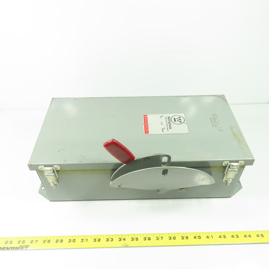 Westinghouse JHFN361 600VAC 3-Pole Fusible Safety Disconnect Switch 30A